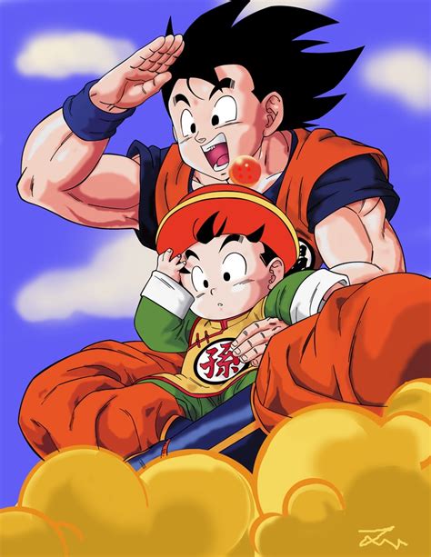 Goku and Gohan by jamesy1991 | Ilustración de dragón, Personajes de ...