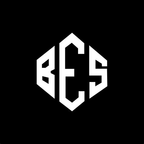 BES letter logo design with polygon shape. BES polygon and cube shape