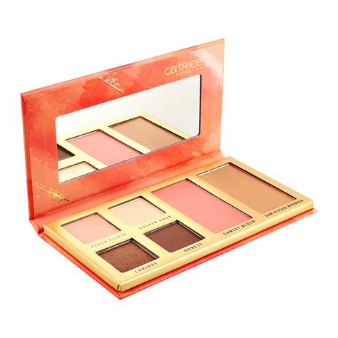 Палетка для макияжа лица `CATRICE` SUN GLOW (тени для век, румяна для ...