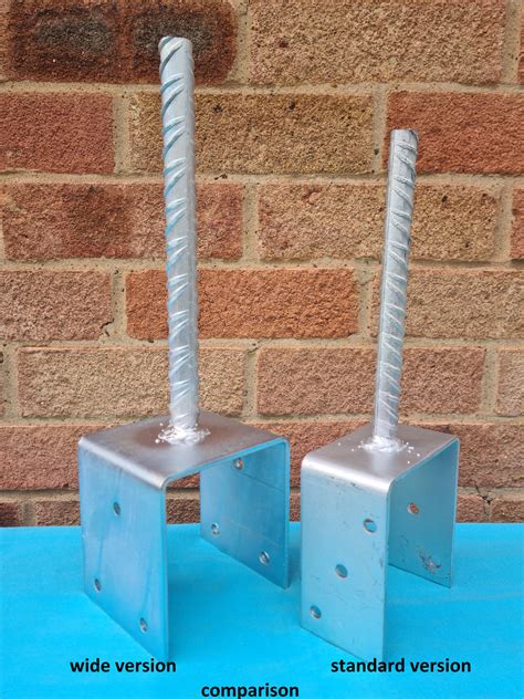 galvanised wide  shape type fence post foot support  pinmm