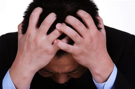 Upset businessman stock photo. Image of hand, expression - 1145534