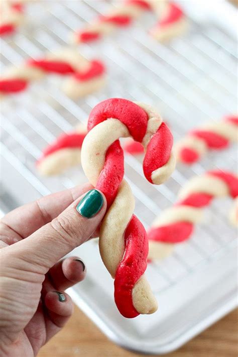 Peppermint Candy Cane Cookies | Cute christmas desserts, Best christmas ...