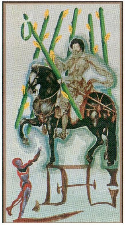 6 Жезлов в Таро Сальвадора Дали (Dali Universal Tarot)ТАРОСОФИЯ — сайт ...