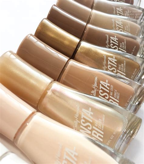 SALLY HANSEN INSTA-DRI SWATCHES REVIEW 2018 – THE 100’S | BeautyGeeks ...