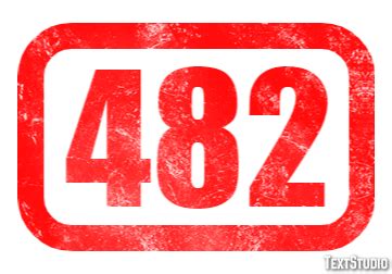 482 Text Effect and Logo Design Number