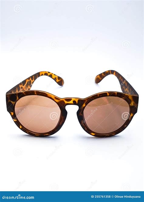 Brown glasses stock photo. Image of leather, orange - 255761358