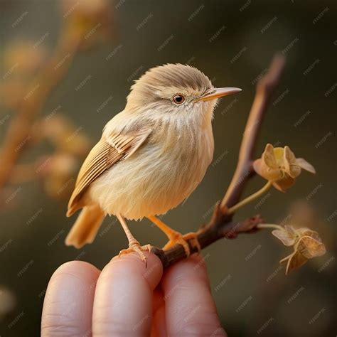 Premium AI Image | plain prinia the most beautiful smallest bird in the ...