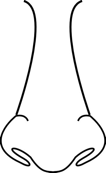 nose clipart black  white   cliparts  images