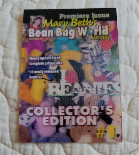1999 Mary Beth's Bean Bag World Promo Card #1 | eBay