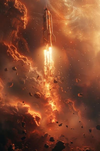 Mars to the Outer Solar System Sleek Interstellar Craft Ascends with ...