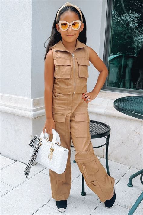 Mini Kailani Pant Set - Mocha | Fashion Nova, Kids Sets | Fashion Nova