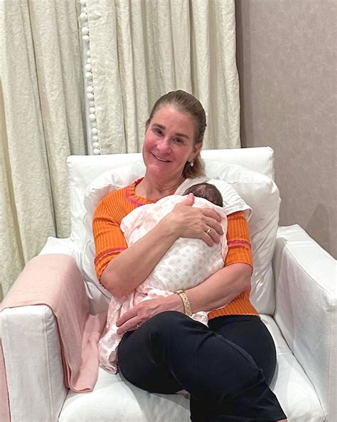 Exes Bill and Melinda Gates pose with newborn granddaughter