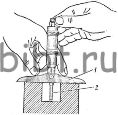 Микрометрический глубиномер. Микрометрический нутромер (штихмас).