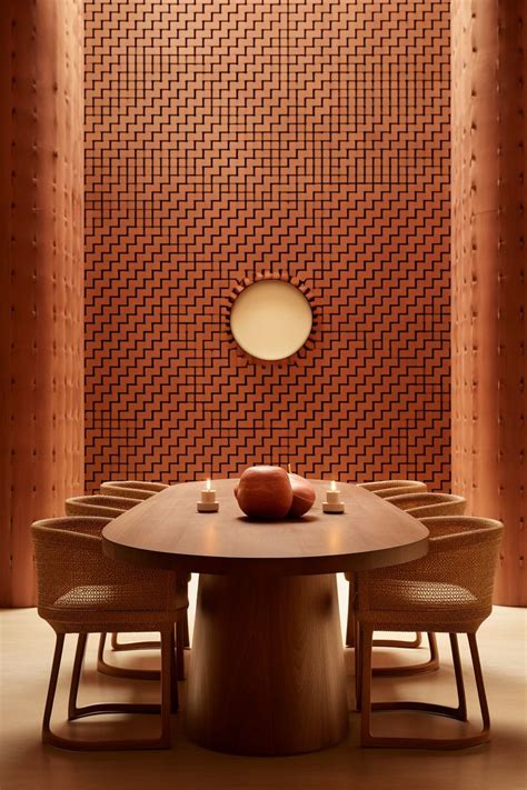 terracotta interior design  dining room