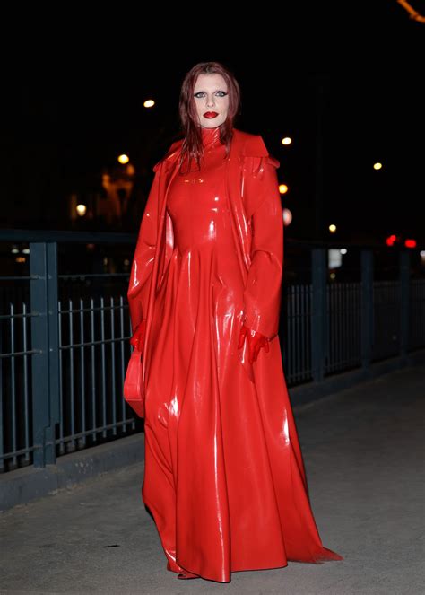 Julia Fox Frees The Bellybutton In A Sheer Cutout Dress In Paris