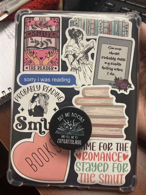 Finally jumped on the clear case and popsocket trend: Romance Readers