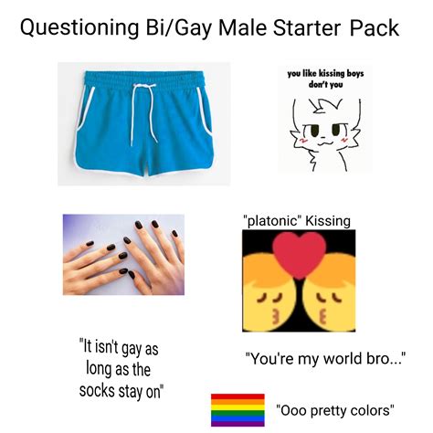 Questioning Bi/Gay Starterpack | /r/starterpacks | Starter Packs | Know