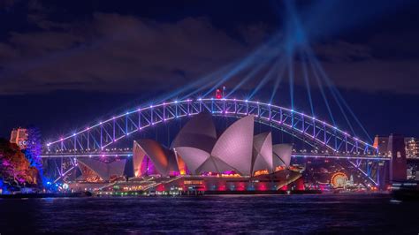 Monday Night Vivid Harbour : r/sydney