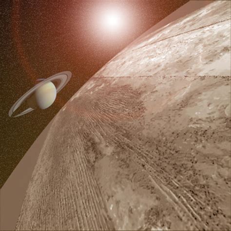 A View of Titan and Saturn [IMAGE] | EurekAlert! Science News Releases