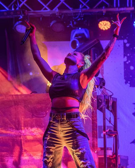 Live Music Lens - Butcher Babies’ Heidi Shepherd on stage...
