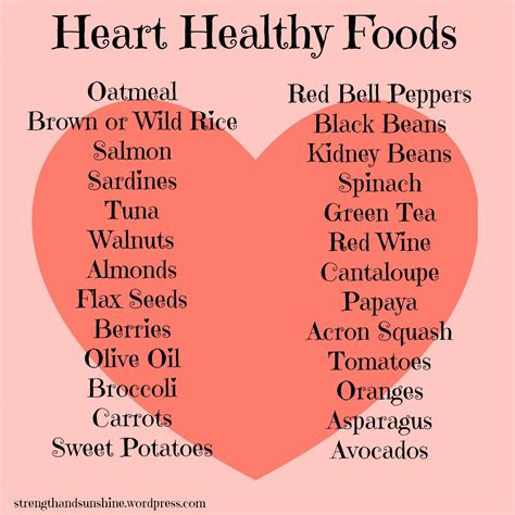 Printable Heart Healthy Diet | Brennan