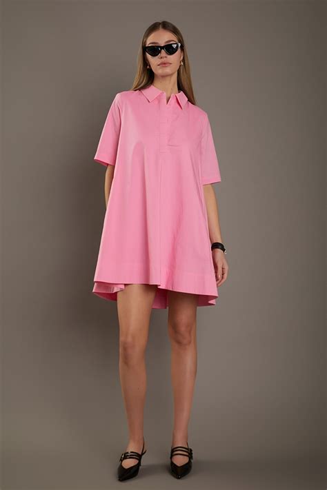a line short sleeve dress 4
