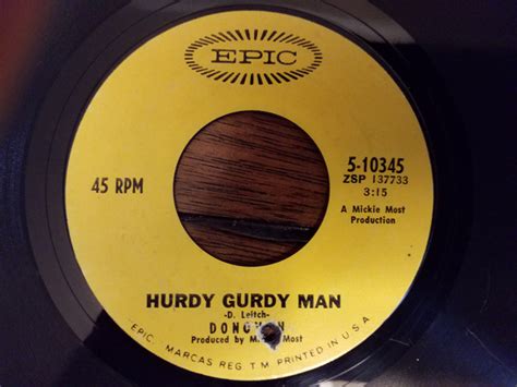 Donovan - Hurdy Gurdy Man (1968, Vinyl) | Discogs