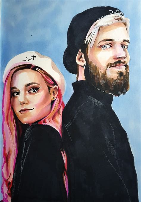 Pewdiepie and Marzia fanart. Hope you like it😊 : r/PewdiepieSubmissions
