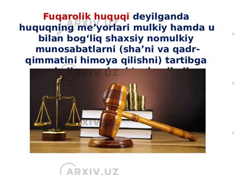 O‘zbekiston respublikasida fuqorolik huquqi 10-sinf - Huquqshunoslik ...
