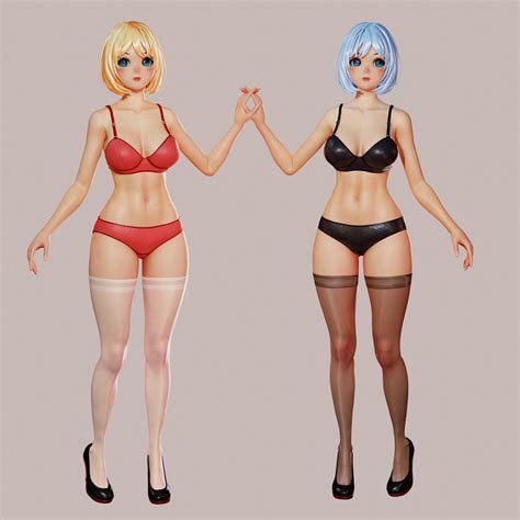 ArtStation - character 01(nude) | Game Assets
