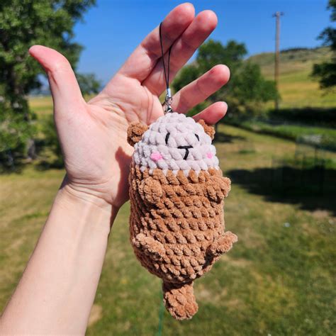 Baby Otter, Crochet Otter Keychain, Plush Otter, Cute Baby Otter, Otter