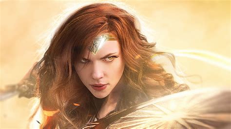 Scarlett Johansson Wonder Woman Wallpaper,HD Superheroes Wallpapers,4k ...