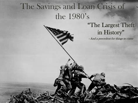 savings  loan crisis    powerpoint