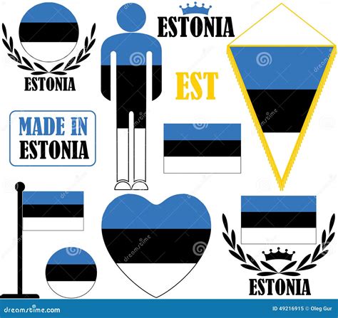 Estonia stock vector. Illustration of traditional, wreath - 49216915