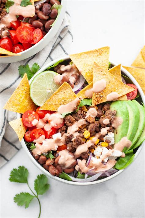 Healthy Taco Salad Dressing Recipe | Nutrition in the Kitch