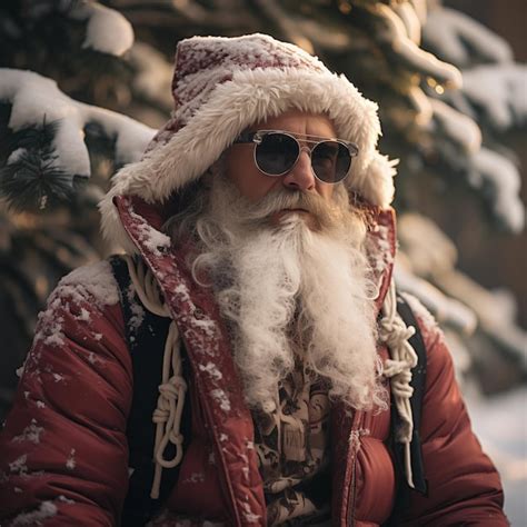 Premium Photo | Real life Santa in the wilderness of the Northpole