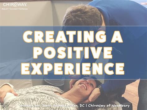 creating  positive experience chiroway