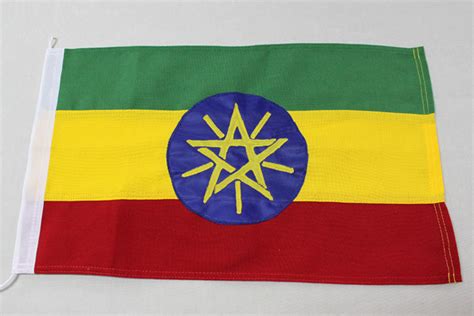 Etiopien Flagga - Flaggfabriken National