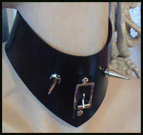 Rubber spike collar by BanTheRipper on DeviantArt