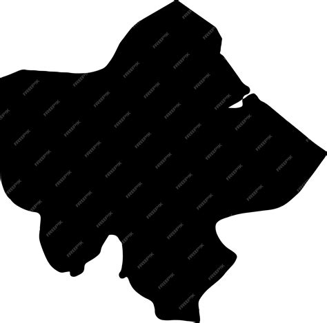 Premium Vector | Silhouette map of quang tri vietnam