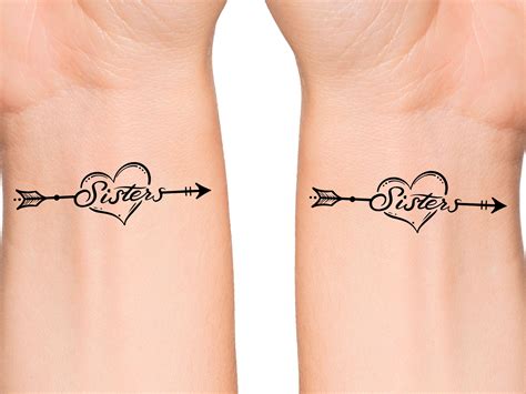 Sister Heart Tattoo