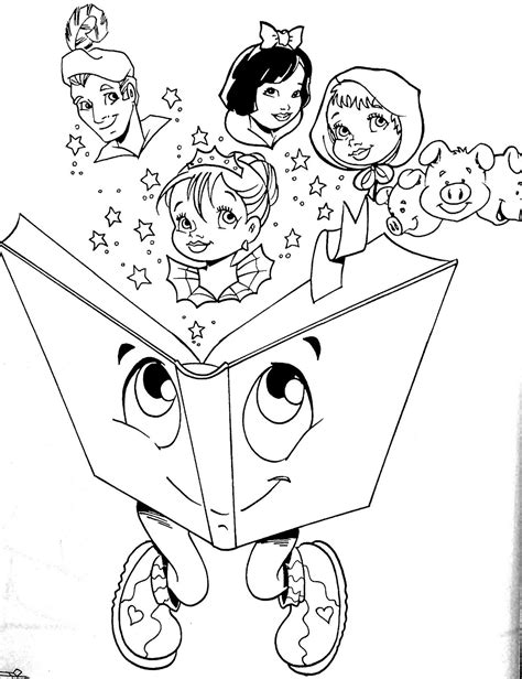 Desenho Dia Do Livro - 18 de Abril - Dia do Livro - Desenhos para colorir!-ESPAÇO EDUCAR