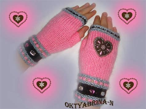 Митенки спицами от Oktyabrina-n