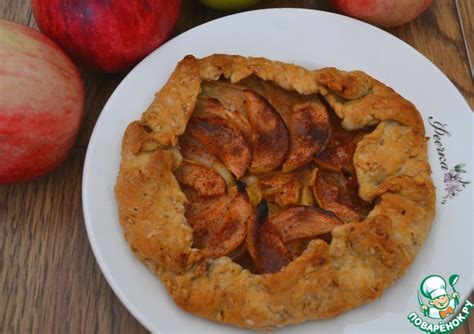Постная овсяная галета с яблоками – кулинарный рецепт