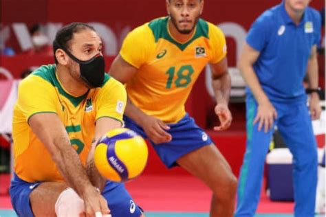 viral foto pemain voli brasil pakai masker  bertanding ternyata
