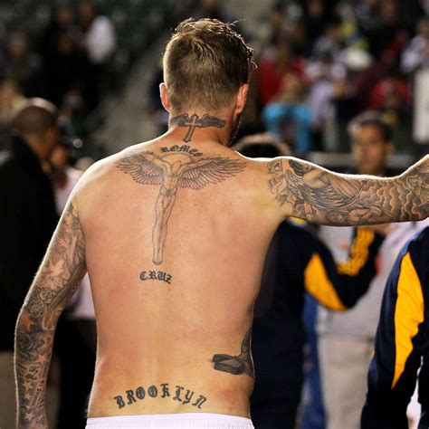 David Beckham Neck Tattoo