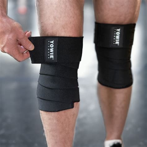 Lifting Knee Wraps - 1 Pair, Black | YOWIE
