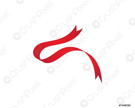 Red ribbon Vector illustration - stock vector 1448298 | Crushpixel