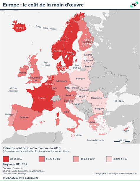 Europe : le coût de la main d'œuvre | vie-publique.fr