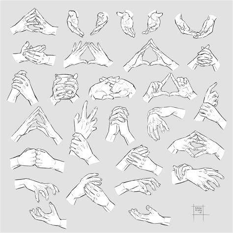 sketchdump october  hands  damaimikaz  deviantart